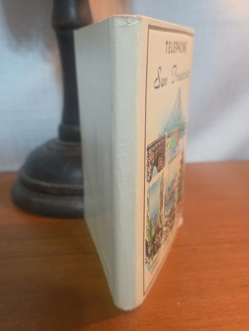 San Francisco Vintage RARE  Telephone Artwork POCKET Phone BOOK - Cream
